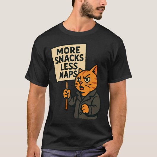 T-shirt Plus de collations moins de siestes (Devant)