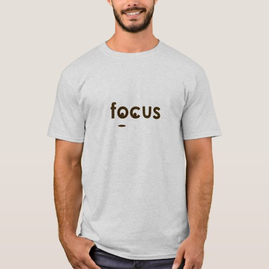 T-shirt Plus de concentration, moins de temps (Devant)