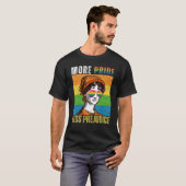 T-shirt Plus de fierté moins de préjugé LGBT Mois Gay prid (Devant entier)