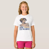 T-shirt Plus de fierté moins de préjugés (Devant entier)
