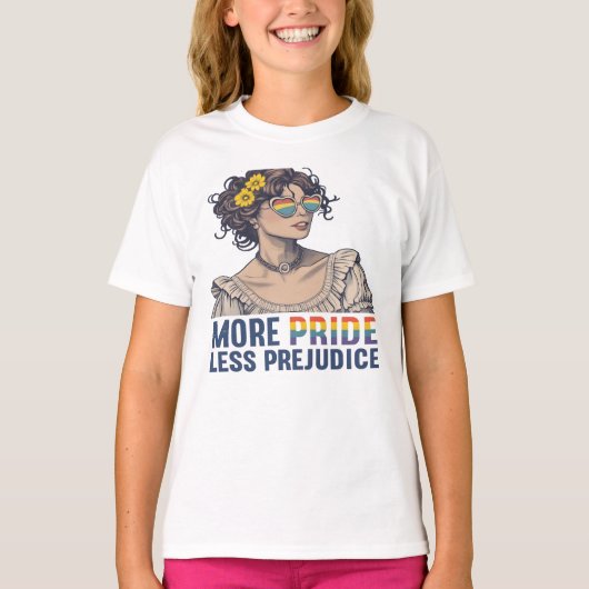T-shirt Plus de fierté moins de préjugés (Devant)