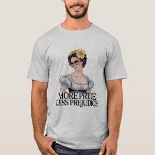 T-shirt Plus de fierté moins de préjugés LGBTQ Fier allié