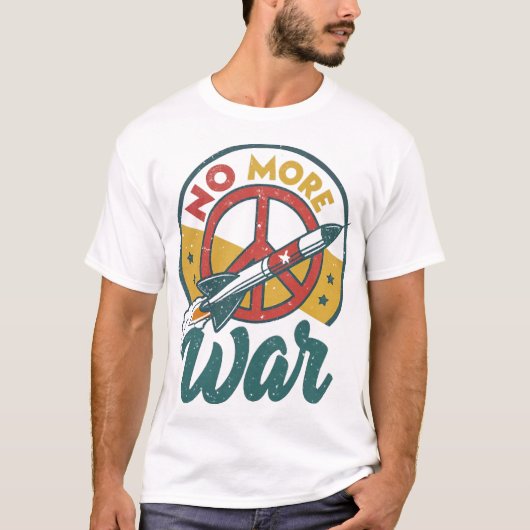 T-SHIRT PLUS DE GUERRE (Devant)