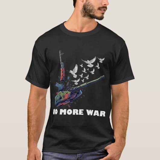 T-SHIRT PLUS DE GUERRE (Devant)