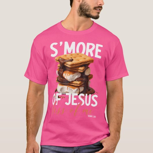 T-shirt Plus De Jésus Moins De Moi Drôle Christian Smore (Devant)