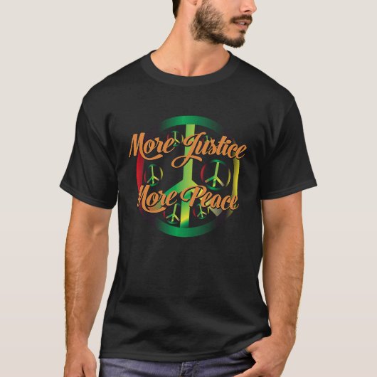 T-shirt Plus de justice plus de paix (Devant)
