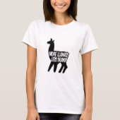 T-shirt Plus de lamas moins de drame (Devant)