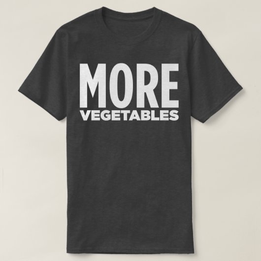 T-SHIRT PLUS DE LÉGUMES (Design devant)