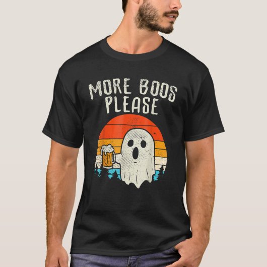 T-shirt Plus De Livres S'Il Vous Plaît Ghost Bière Hallowe (Devant)