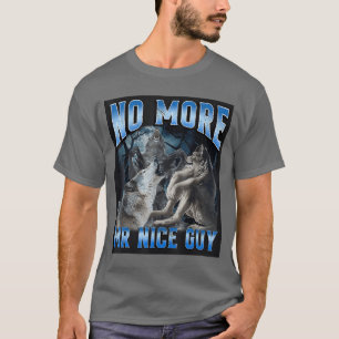 T-shirt Plus de Monsieur Gentil Mec Drôle de Loup Alpha Mè