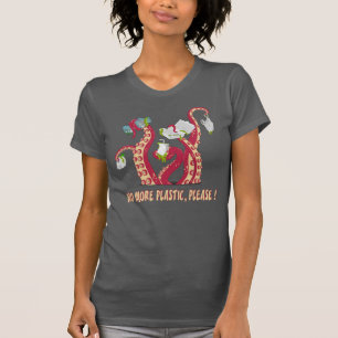 T-shirt Plus de plastique dans l'océan ! protecteur marit