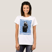 T-shirt plus de poubelles moins de déchets ne peut pas (Devant entier)