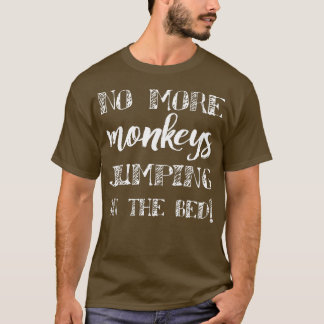T-shirt Plus De Singes Qui Sautillent Sur Le Lit, Enfants