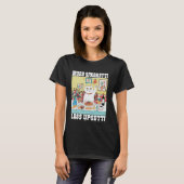 T-shirt Plus de spaghetti moins d'Upsetti Citation drôle d (Devant entier)