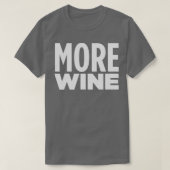 T-SHIRT PLUS DE VIN (Design devant)