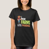 T-shirt Plus D'Fermes Moins Pharma Agriculteur Casquette E (Devant)