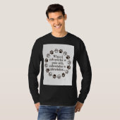 T-shirt Plus d'humanité dans mon chien que d'humanité dans (Devant entier)