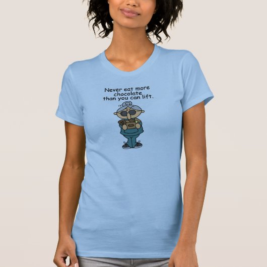 T-shirt Plus d'Humours au chocolat (Devant)