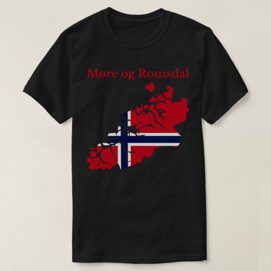 T-shirt Plus d'og Romsdal Comté Norvège (Design devant)