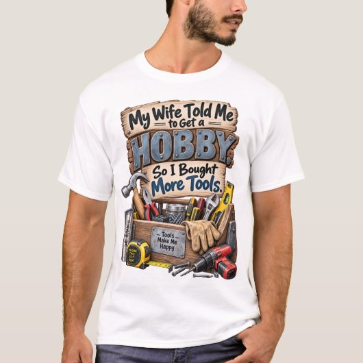 T-shirt Plus d'outils Hobby (Devant)