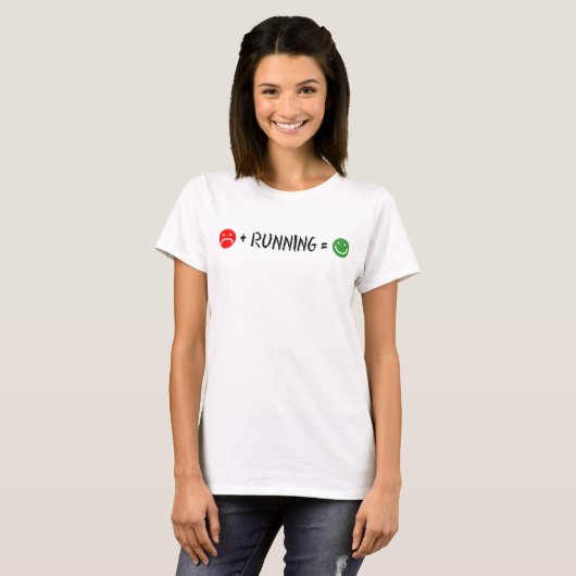 T-shirt Plus exécution égale heureux (Devant entier)