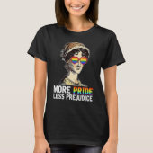 T-shirt Plus Fierté Moins Préjudice LGBT Mois Gay pride Pr (Devant)