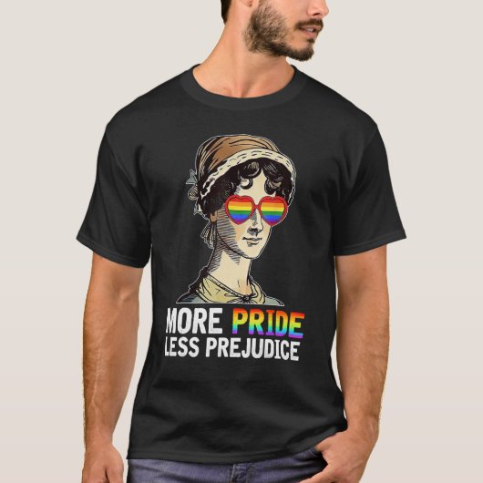 T-shirt Plus Fierté Moins Préjudice LGBT Mois Gay pride Pr (Devant)