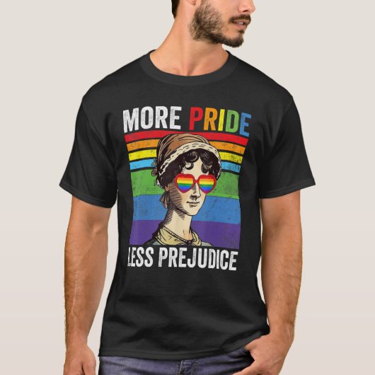 T-shirt Plus Fierté Moins Préjudice Mois De Fierté (Devant)