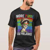 T-shirt Plus Fierté Moins Préjugé Mois de Fierté Rétro T S (Devant)