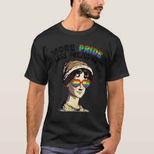 T-shirt Plus Fierté Moins Préjugés Lgbt Fière Ally Fierté