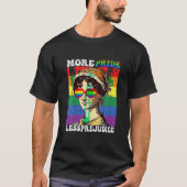 T-shirt Plus Fierté Moins Préjugés Lgbt Gay Fière Ally Fie (Devant)