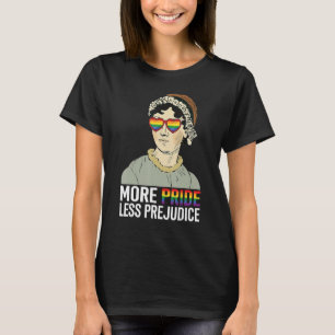 T-shirt Plus Fierté Moins Préjugés LGBT Jane Austen Fier A