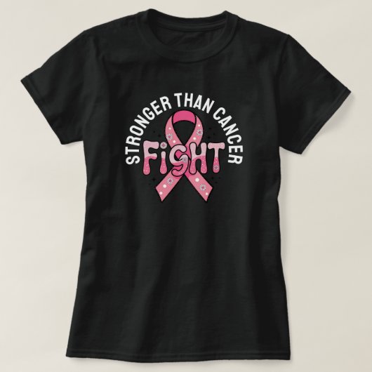 T-shirt Plus fort que le cancer (Design devant)