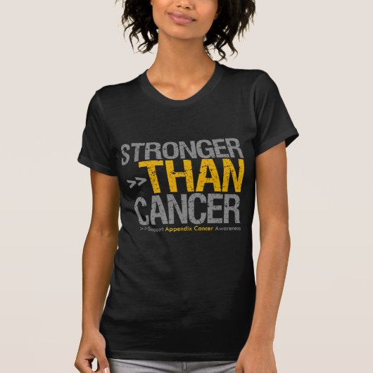 T-shirt Plus fort que le Cancer - Cancer d'annexe (Devant)