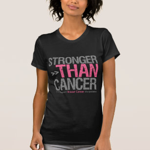 T-shirt Plus fort que le cancer - Cancer du sein