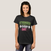 T-shirt Plus forte chaque jour GYM (Devant entier)
