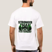 T-shirt Plus forte que hier Neon Tee (Dos)