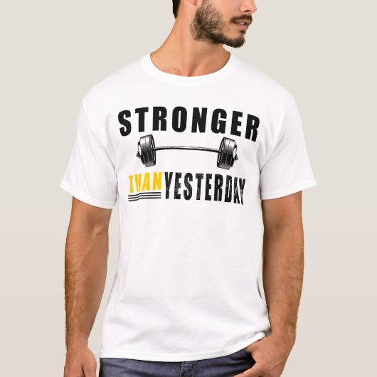 T-shirt Plus forte que la motivation d'hier (Devant)