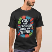 T-shirt Plus forte que vous pensez Motivational Starburst  (Devant)