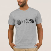 T-shirt Plus futé que l'ours moyen (Devant)