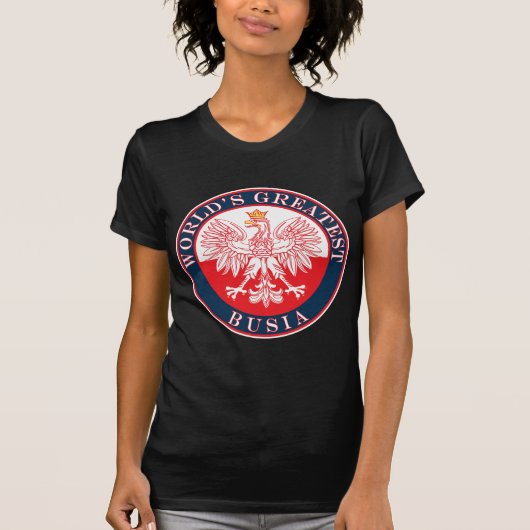 T-shirt Plus grand Busia du monde (Devant)