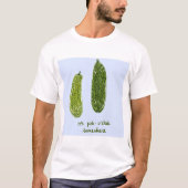 T-shirt Plus grand "C'est Pickle-o'clock Somewhere" Print  (Devant)