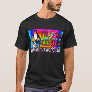T-shirt plus grand coloré de PIC du monde d'alinux