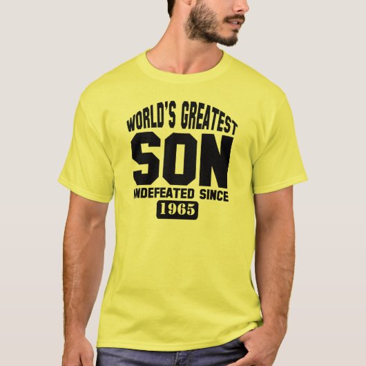 T-shirt Plus grand fils personnalisable (Devant)