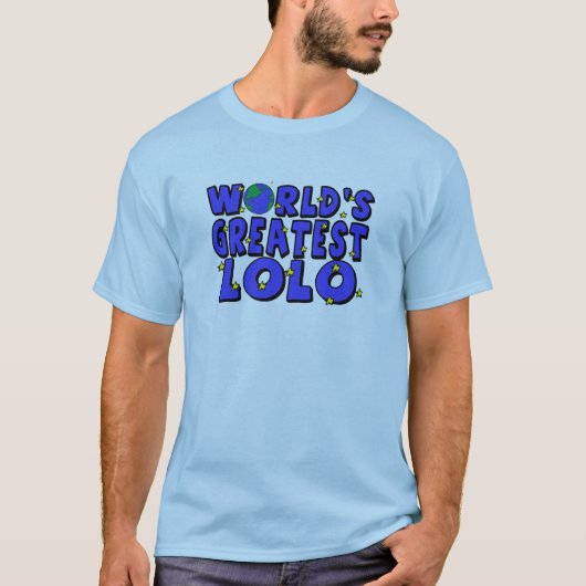T-shirt Plus grand Lolo du monde (Devant)