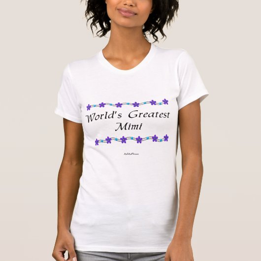 T-shirt Plus grand Mimi du monde (Devant)