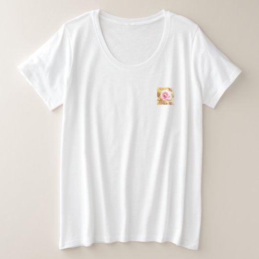 T-Shirt plus grootte vrouwen cool eco stijl ontwer (Design voorkant)