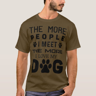T-shirt Plus J'Aime Mon Chien - Fu