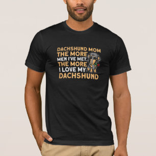 T-shirt Plus J'Aime Mon Dachshund Dachshund Maman