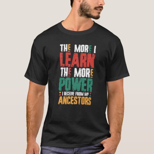 T-shirt Plus J'Apprends Le Plus De Puissance Que Je Reçois (Devant)